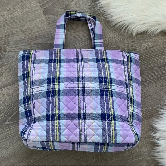 VERA BRADLEY Amethyst Plaid Lunch Tote - Picture 3 of 7